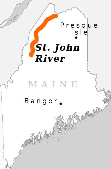 st john river maine map St John River Canoe Trip In Northern Maine st john river maine map
